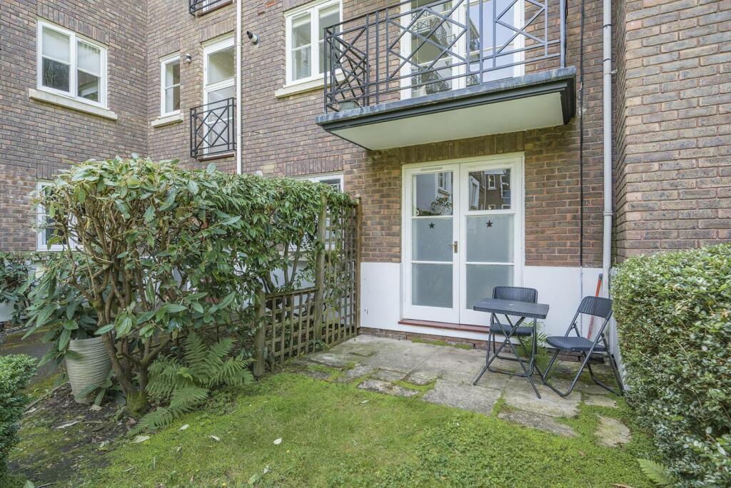 large ground floor patio south facing