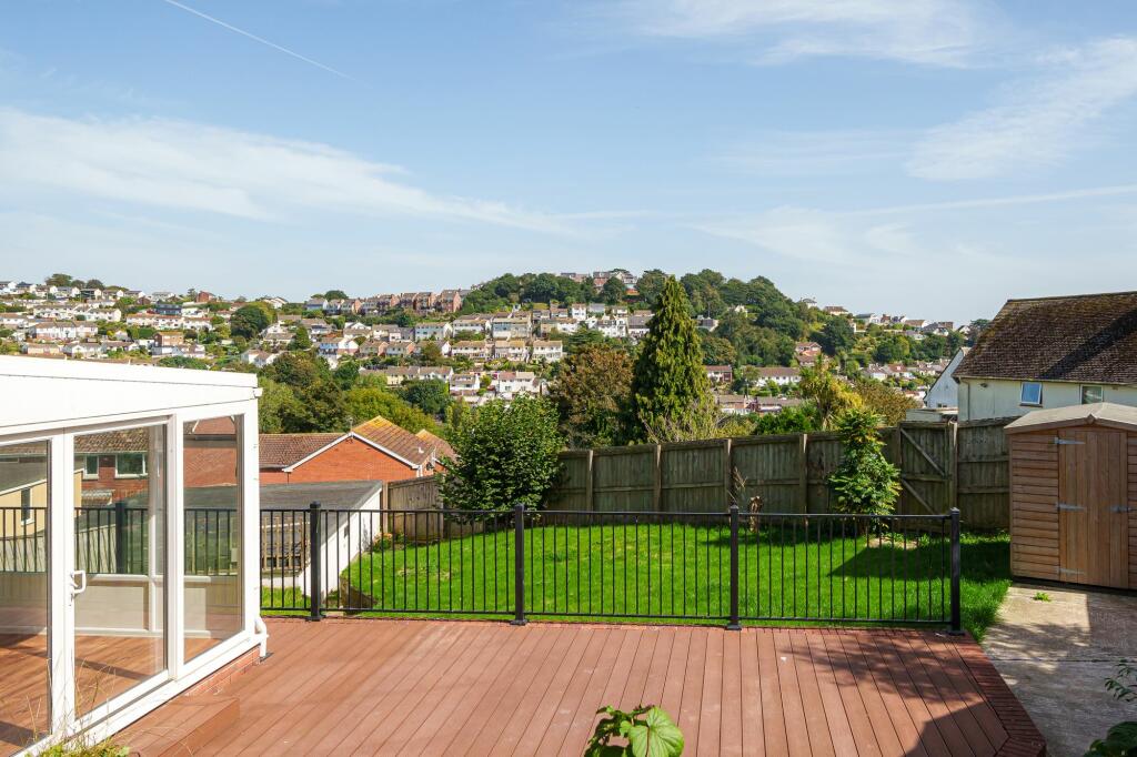 Rear deck and garden
