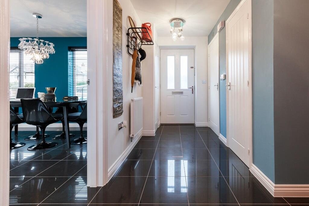 There's a large storage cupboard in the entrance hall