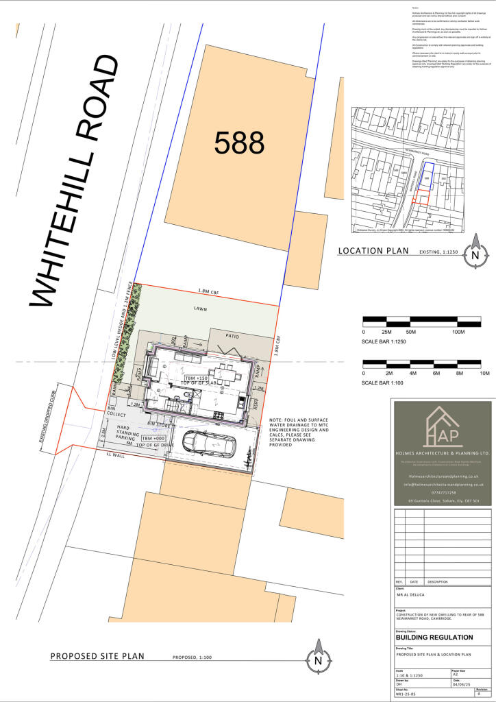 05 Proposed Site Plan and Location Plan A1
