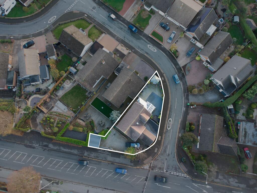 Overhead Drone Outline of Property