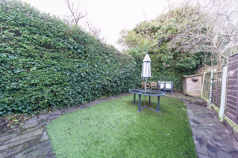 Private low maintenance garden