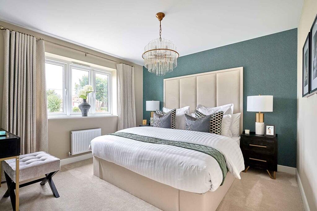 King-size bedroom with plenty of storage space