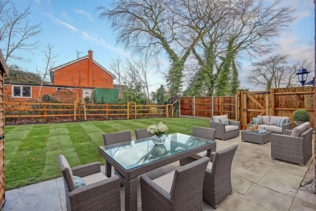 Plot 9 rear garden