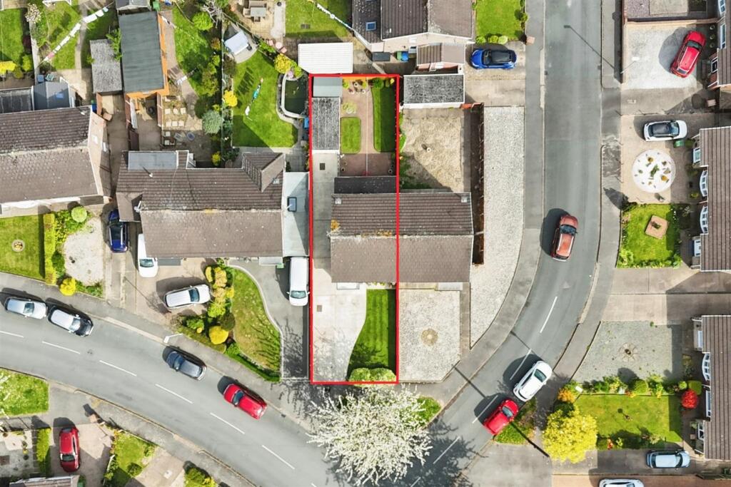 Aerial view of the property