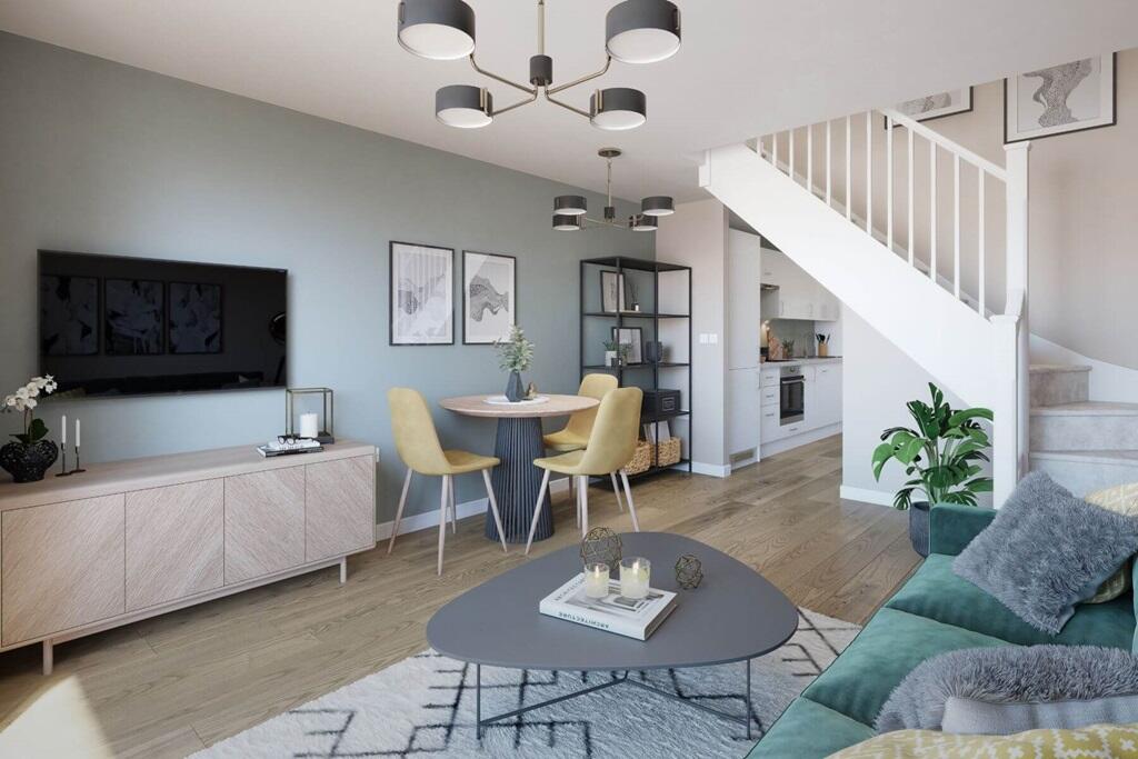 Relax in the spacious and open-plan living/dining room