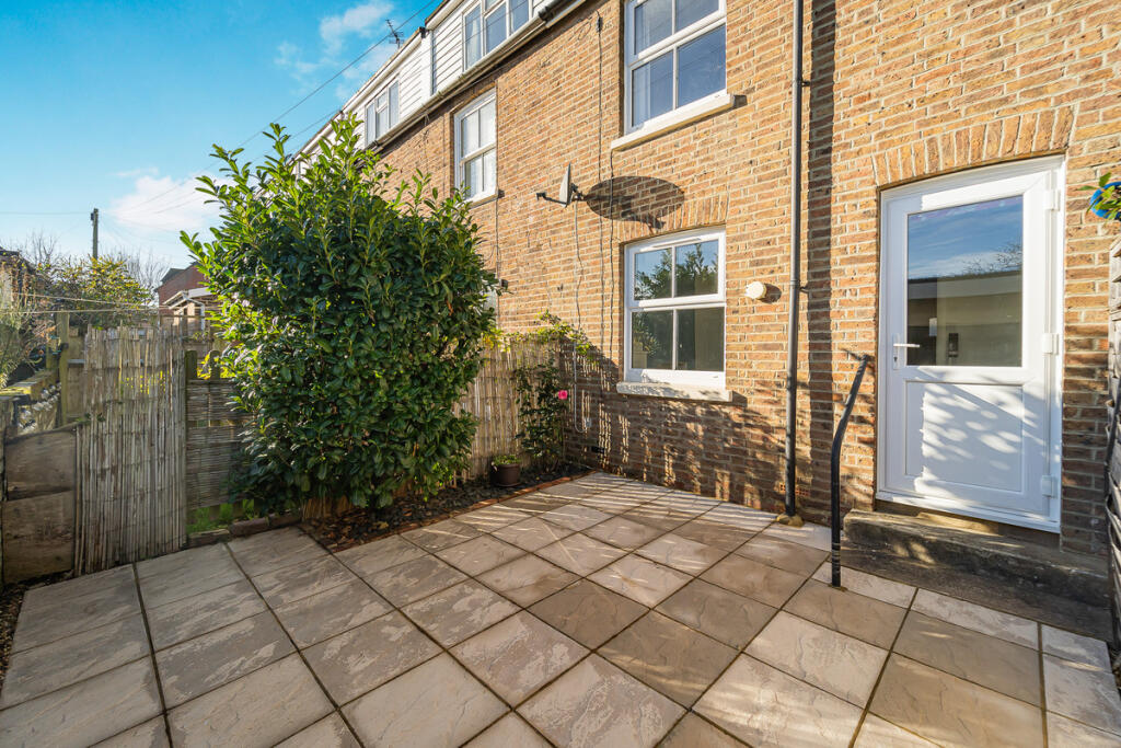 Private rear terrace