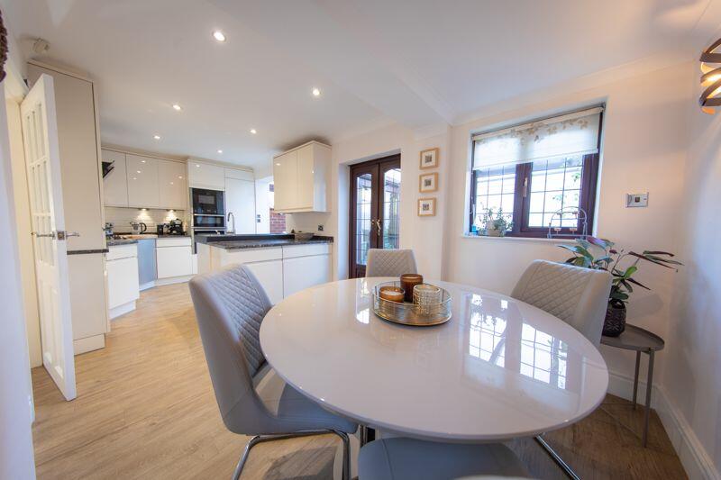 Dining room and kitchen
