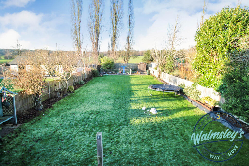 Rear gardens with Memorial Park beyond