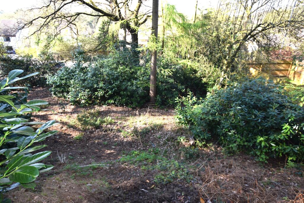 sunken garden area