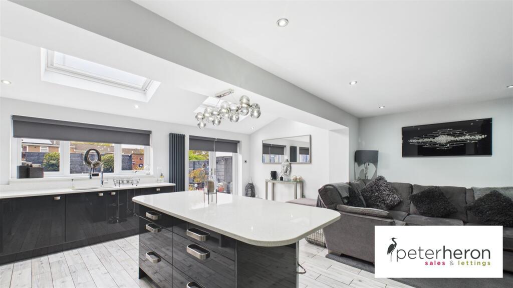 Open Plan Kitchen Dining And Family Room