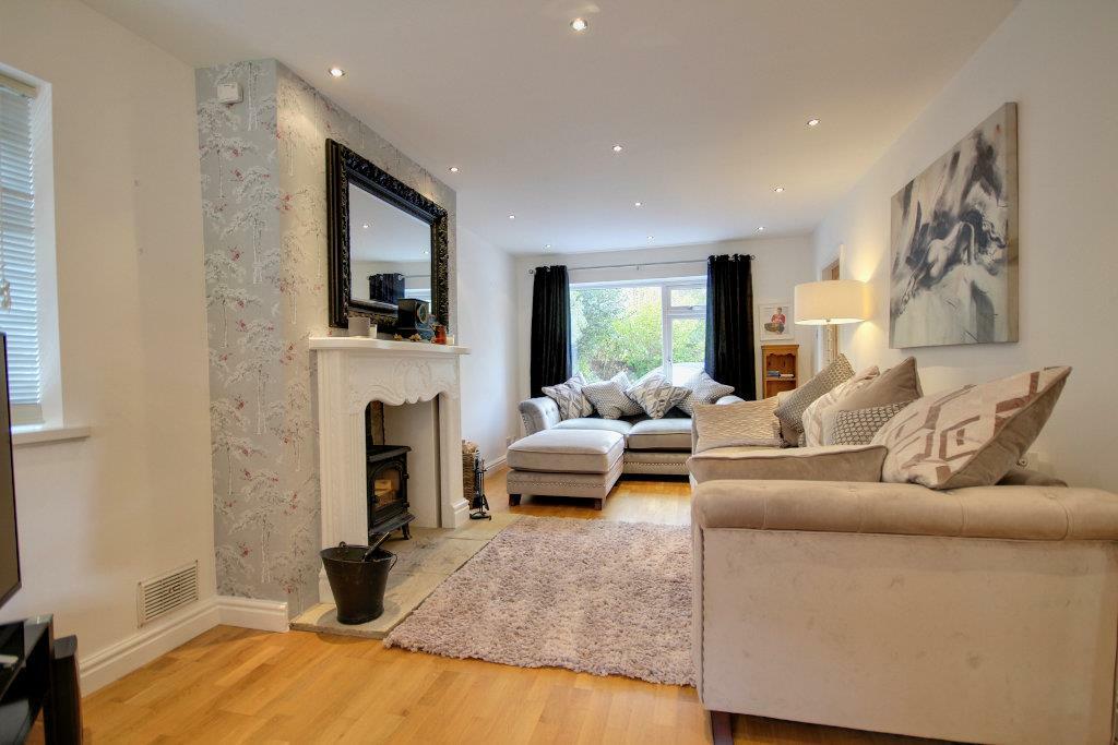 Lounge with log burner