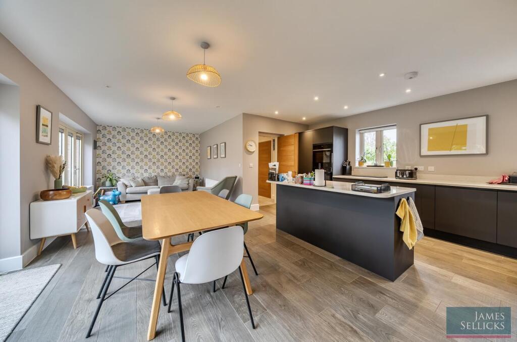 Open plan living dining kitchen