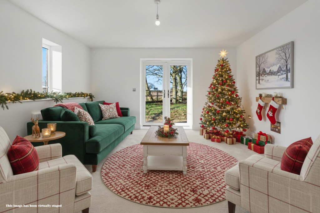 Living room staged