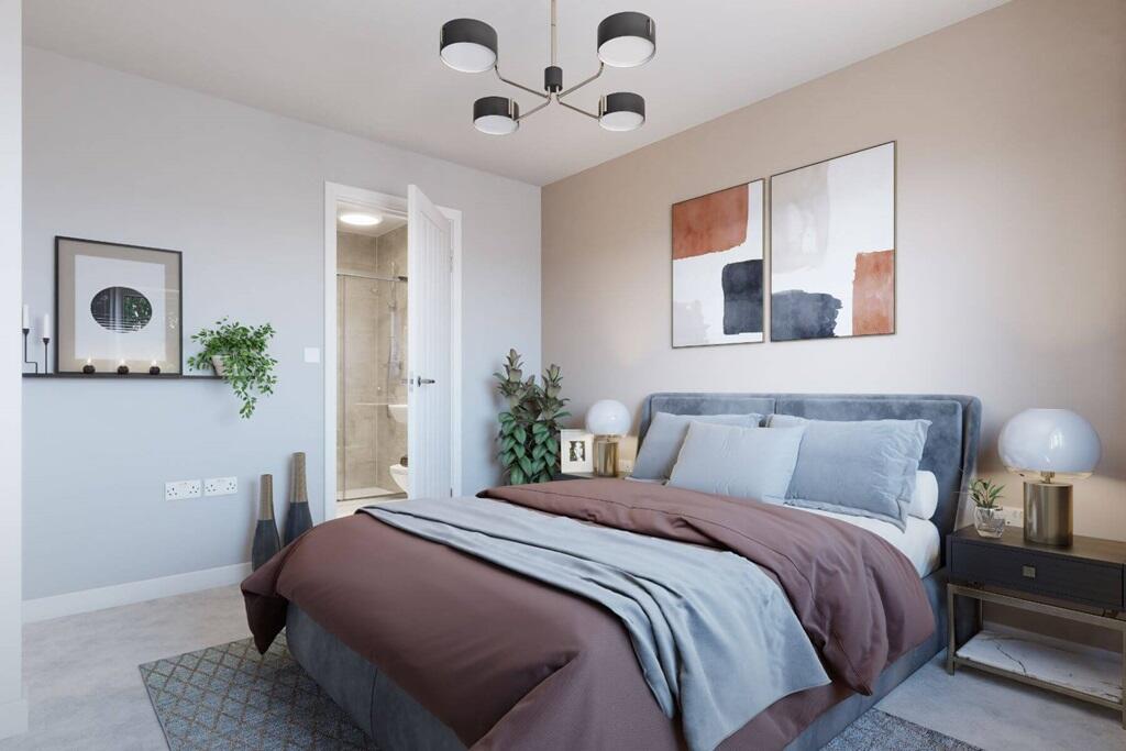 Bedroom 1 is large with room to add built in storage