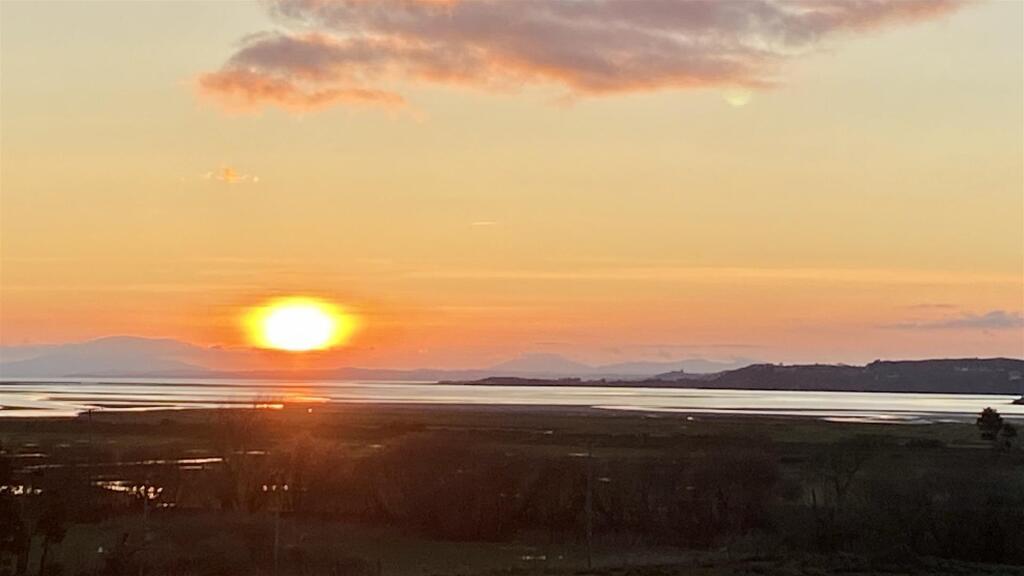 sunset from house