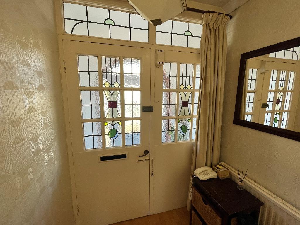 Original stained leaded front entrance