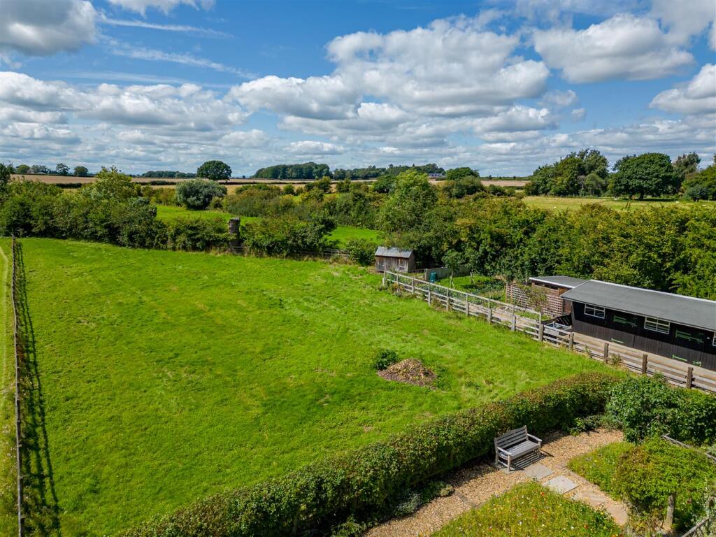Aerial Paddock and Stables