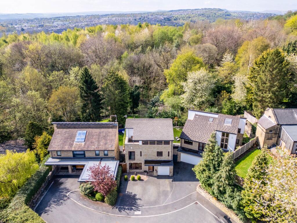 Ariel view of house 