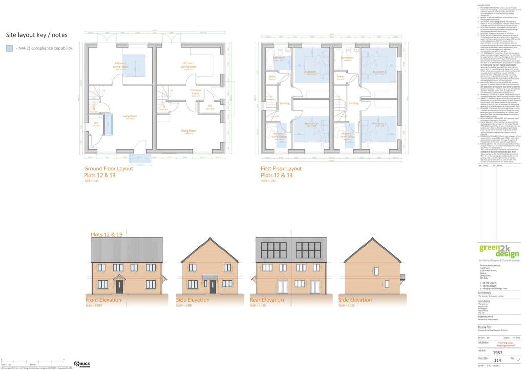 Plots 12 &amp; 13 Layout