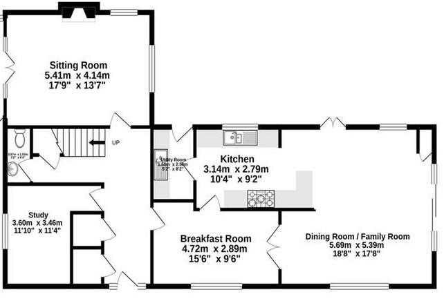Downstairs floorplan