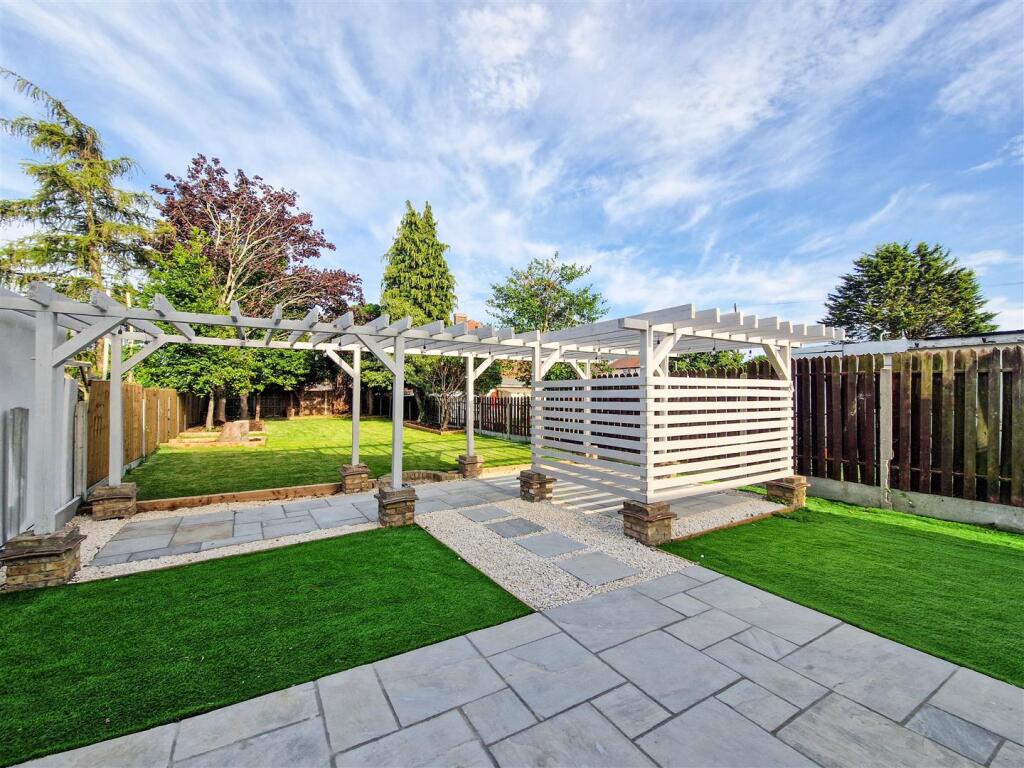West facing garden
