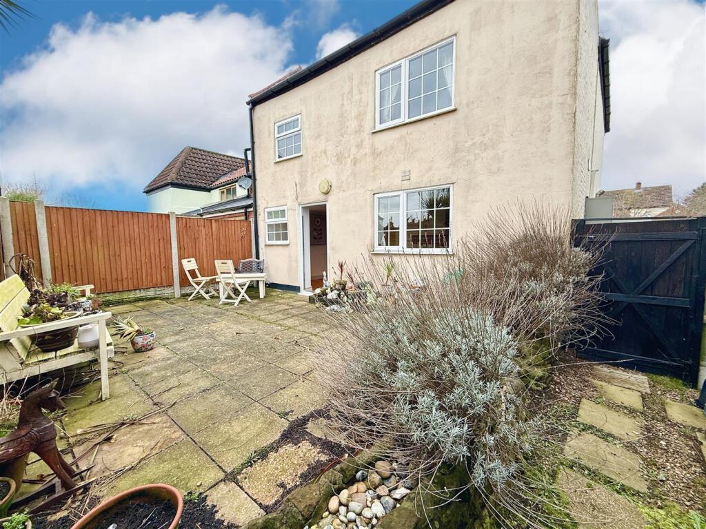 rear aspect and garden