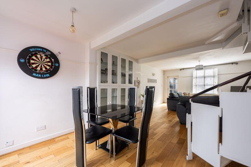 DINING AREA into LOUNGE