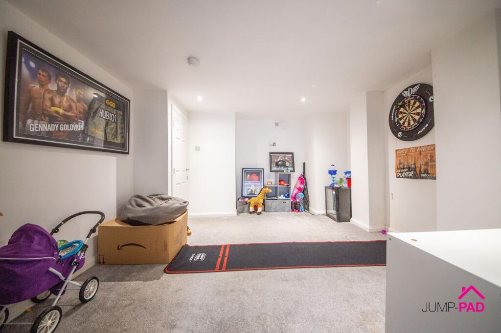 Basement Bedroom and Living room