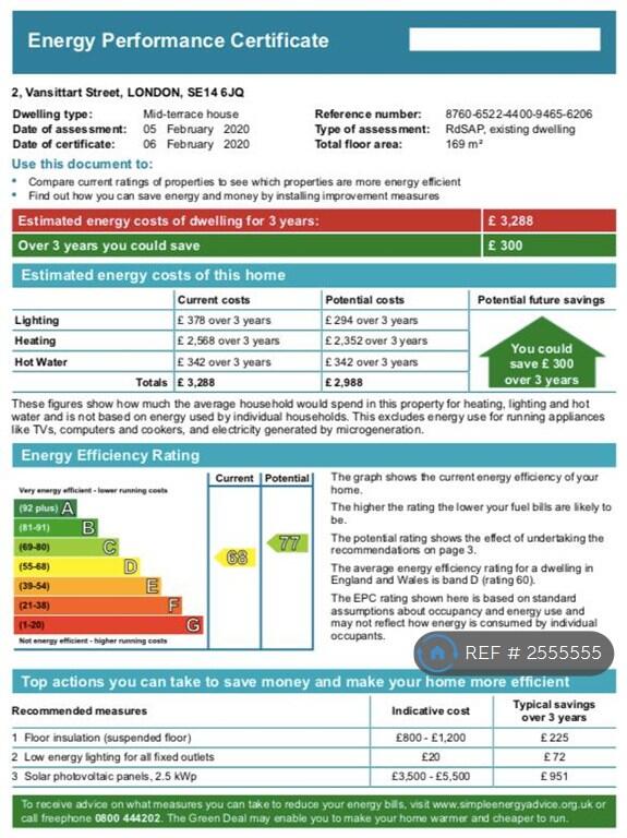 Epc Energy Efficient House