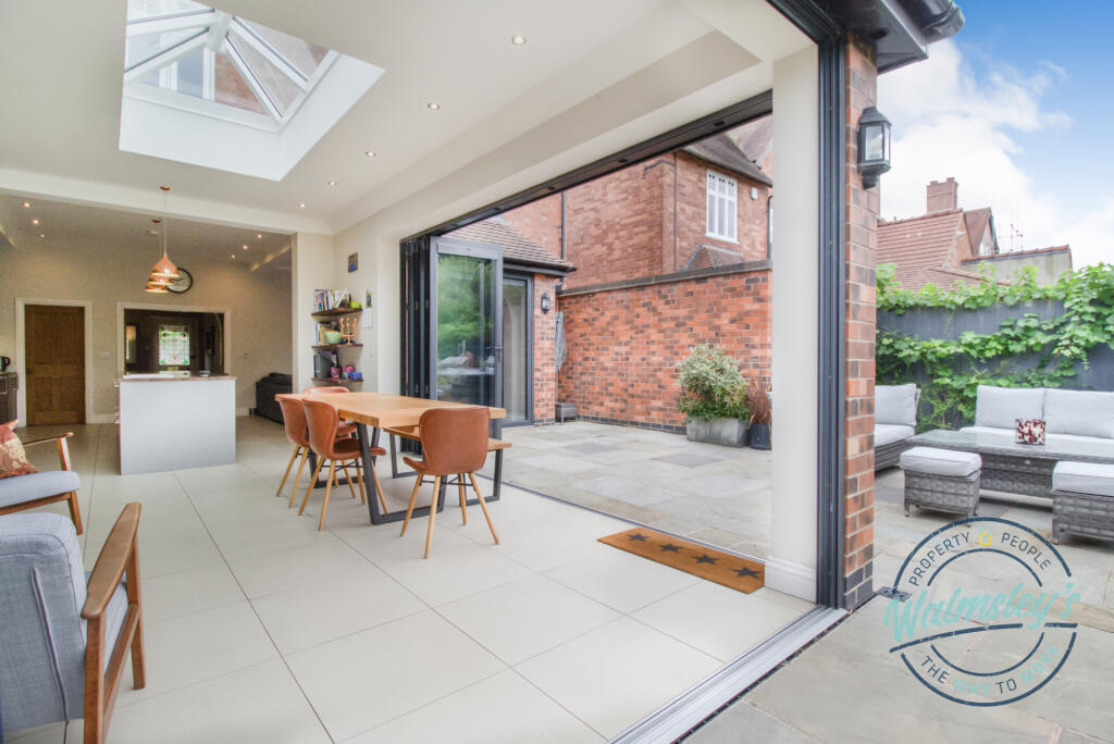 Bi folding doors into family room
