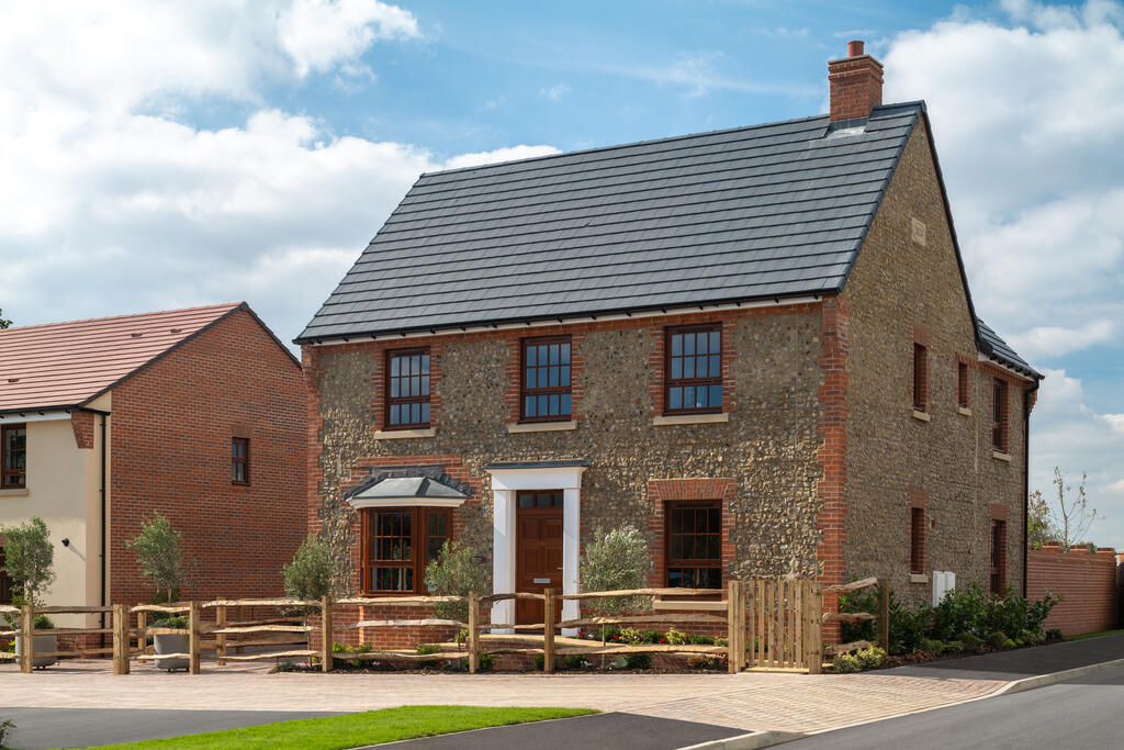 External shot of the conwy show home at sylvan meadows