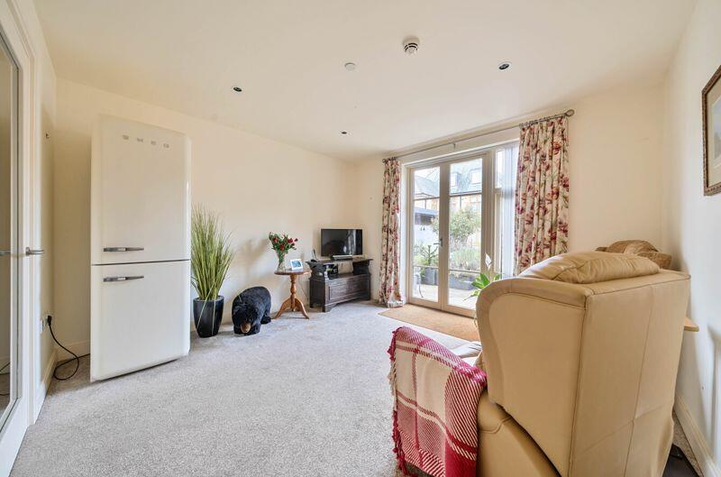 Living/dining room through to kitchen