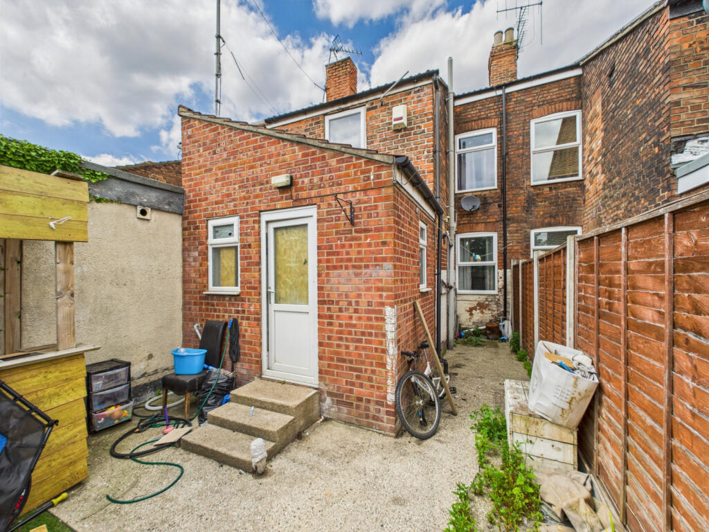 Rear of property