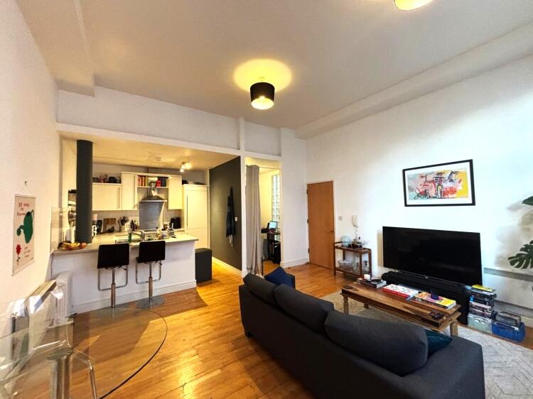 Living room and k...