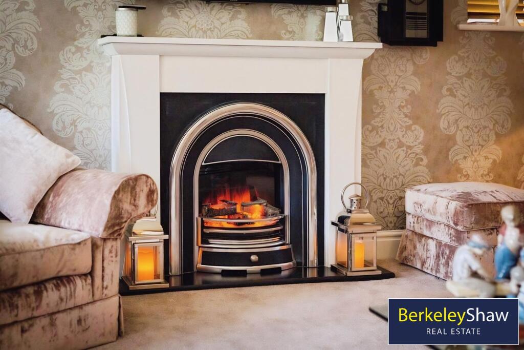 Living room fireplace