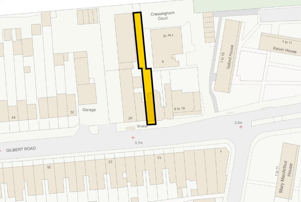 NOT TO SCALE FOR INFORMATION ONLY © ES100004608