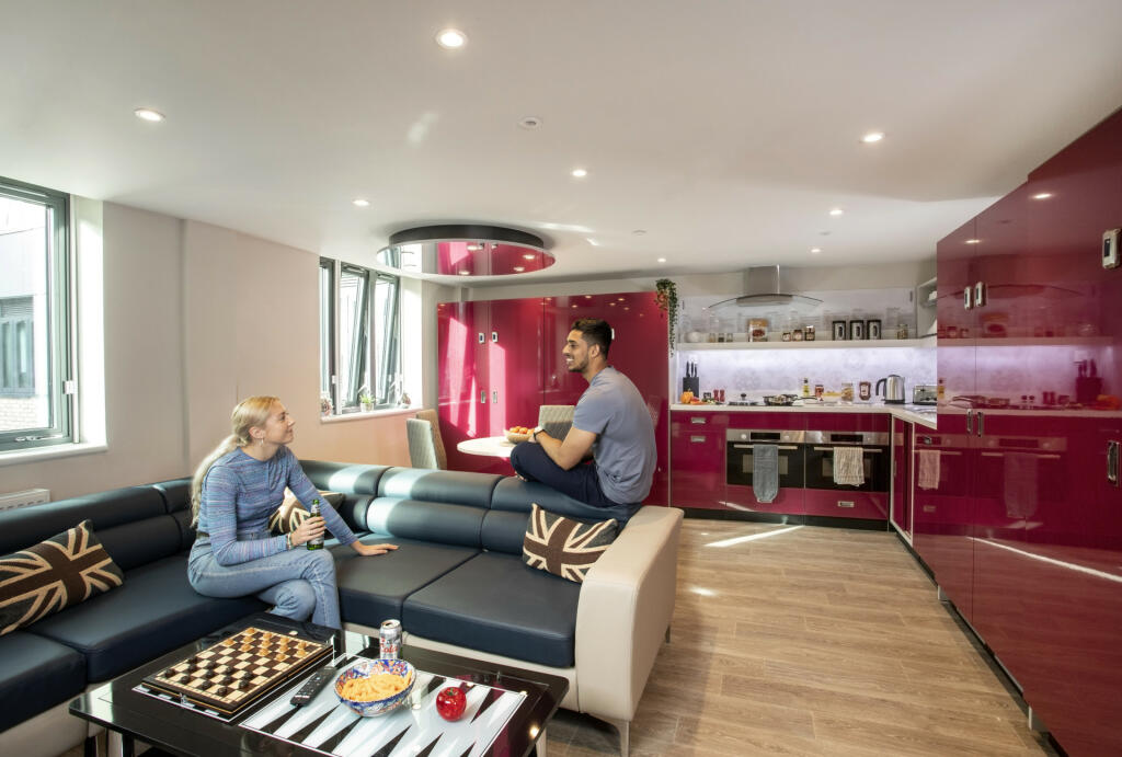 Shared kitchen/lounge area