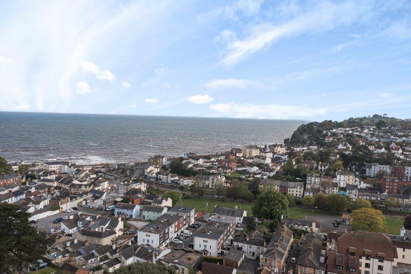Drone shot of Dawlish