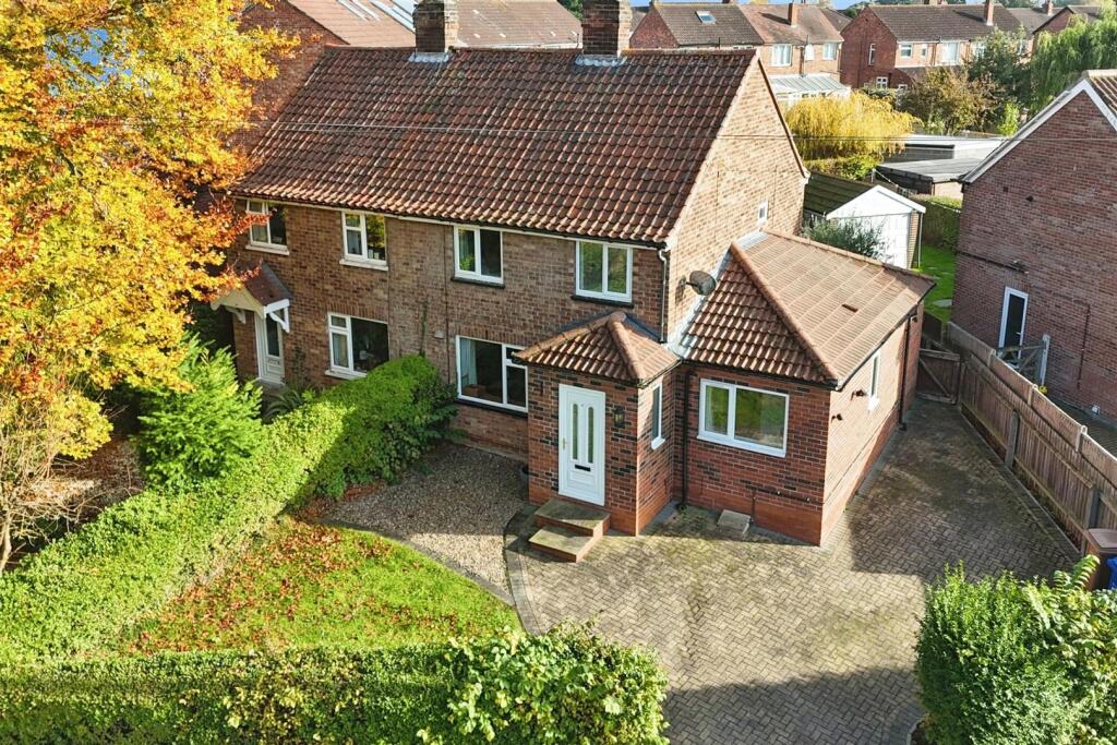 Aerial view of the property