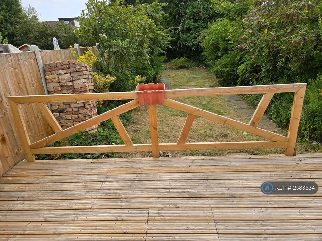 South Facing Rear Garden With Decking Area 