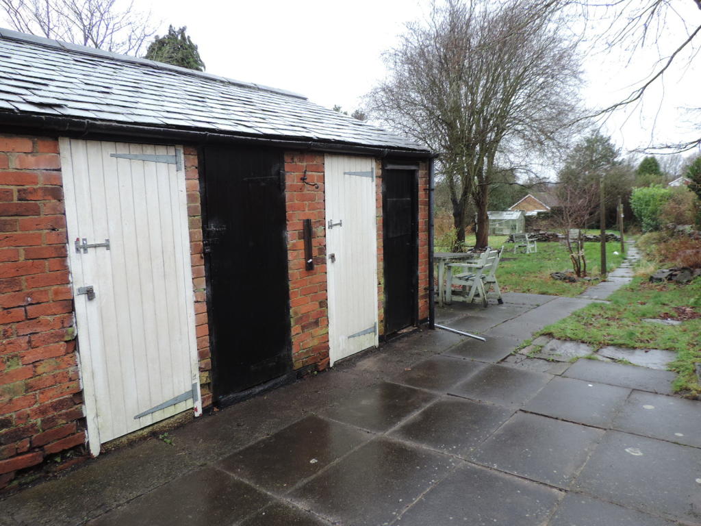 rear storage and gardens