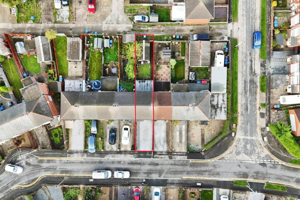 Aerial view of the property