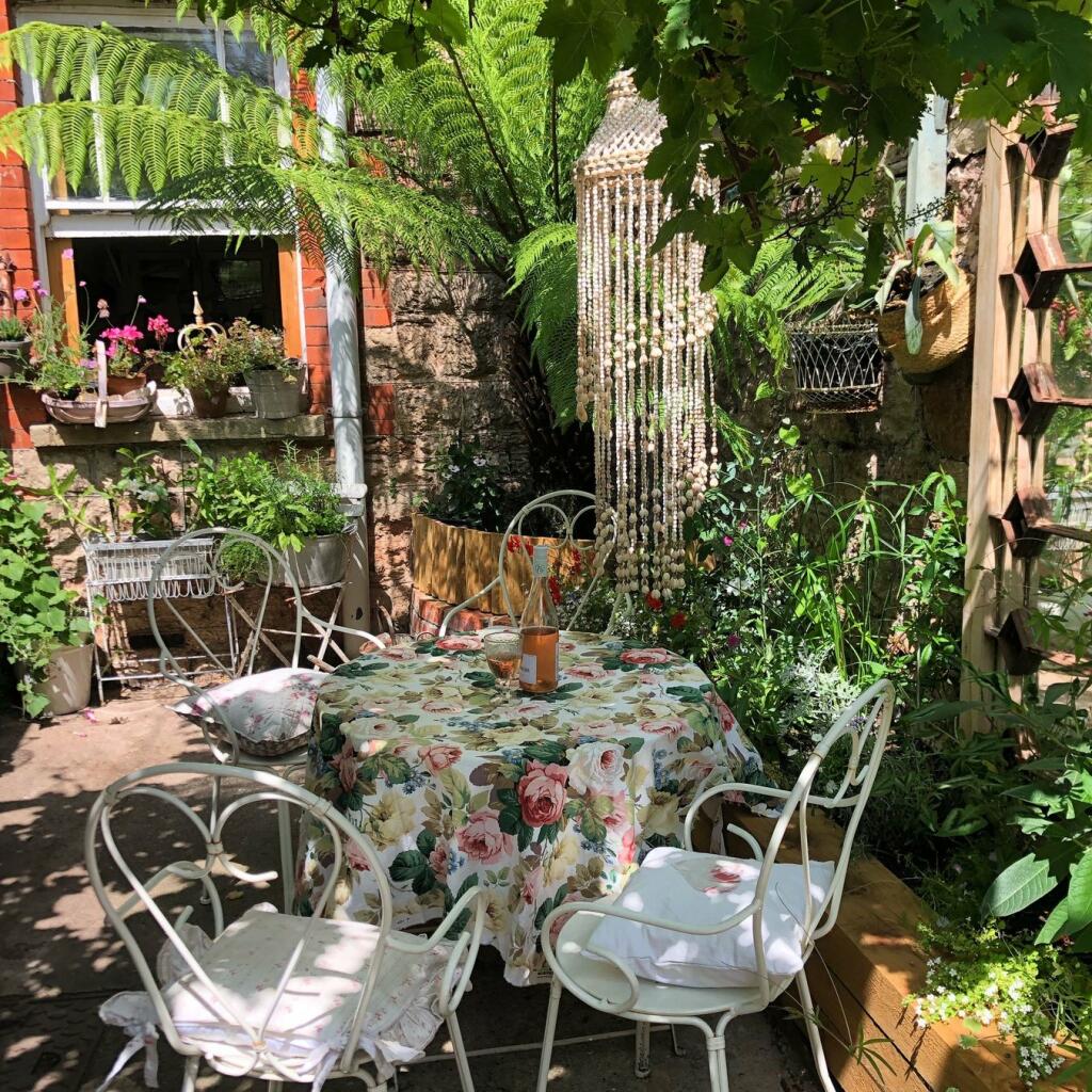 The garden in the summer