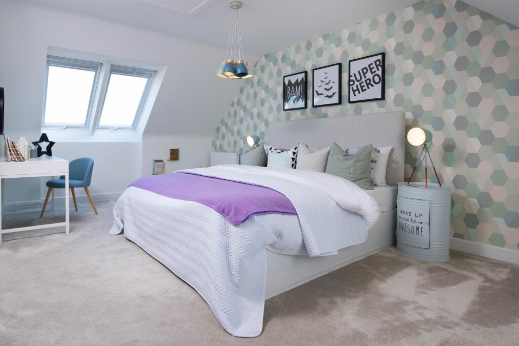 View of bedroom 3 in the 5 bedroom Lichfield