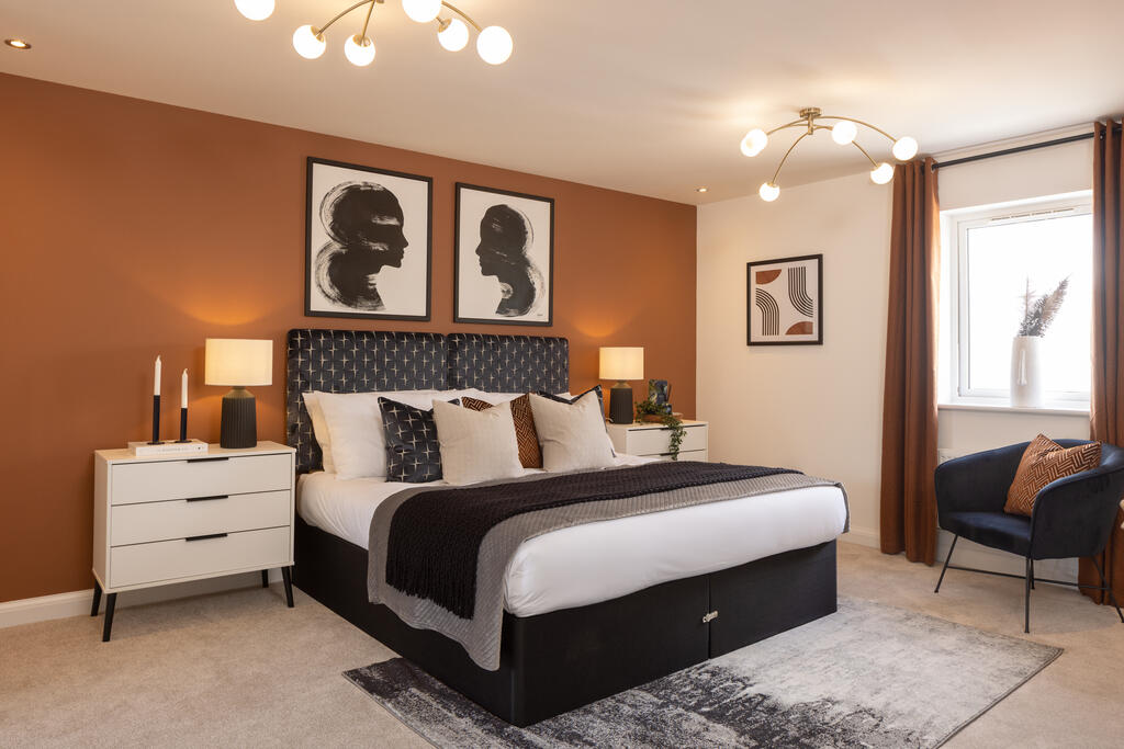 Internal image of the main bedroom in the curdridge