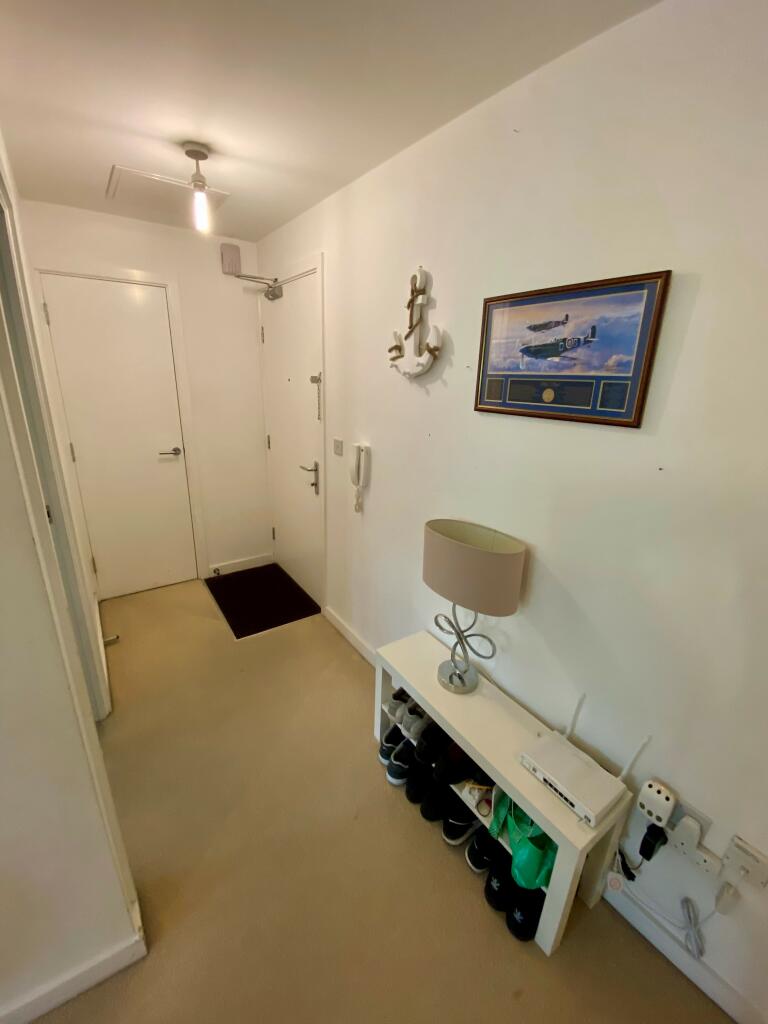 Hallway with intercom system