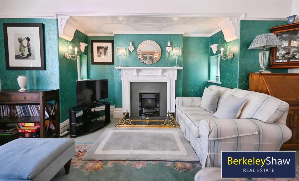 Living room inglenook fireplace