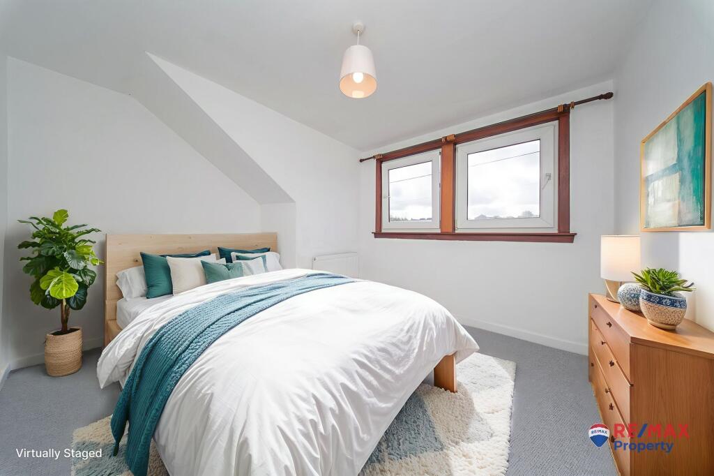 Virtually Staged Primary Bedroom