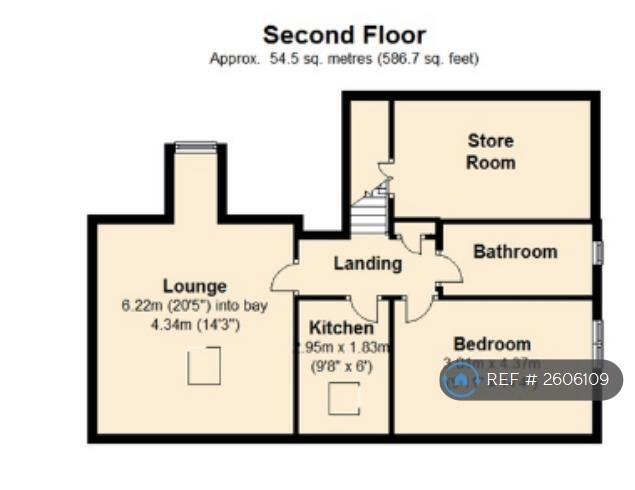 Floorplan, 2nd Floor Flat
